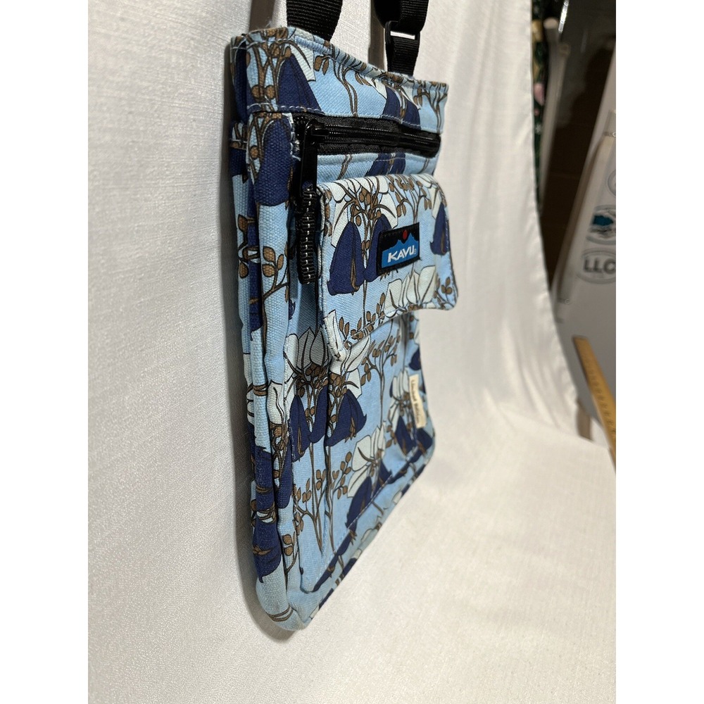 Kavu Bag Womens One Size Blue White Floral Limited Edition Crossbody Purse - Picture 15 of 16